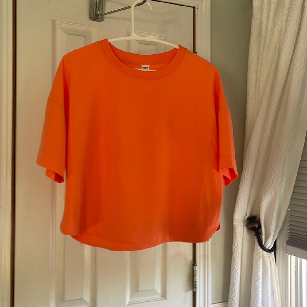 Orange Cropped T shirt